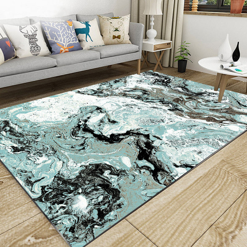 Vibrant Colorful Living Room Rug Non Slip Pet Friendly