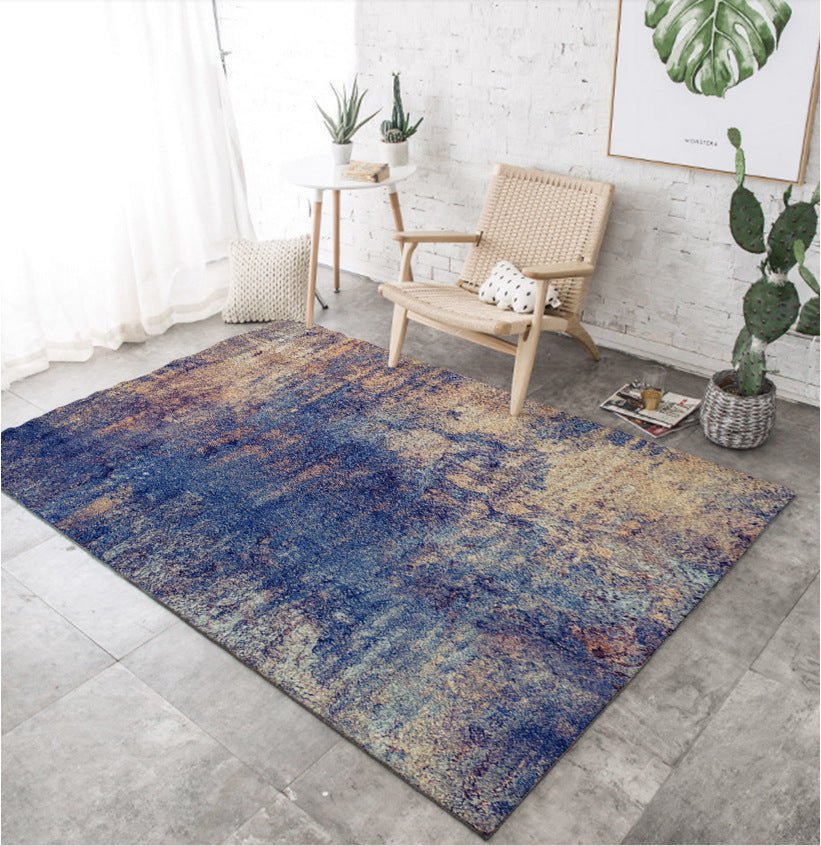 Vibrant Colorful Living Room Rug Non Slip Pet Friendly