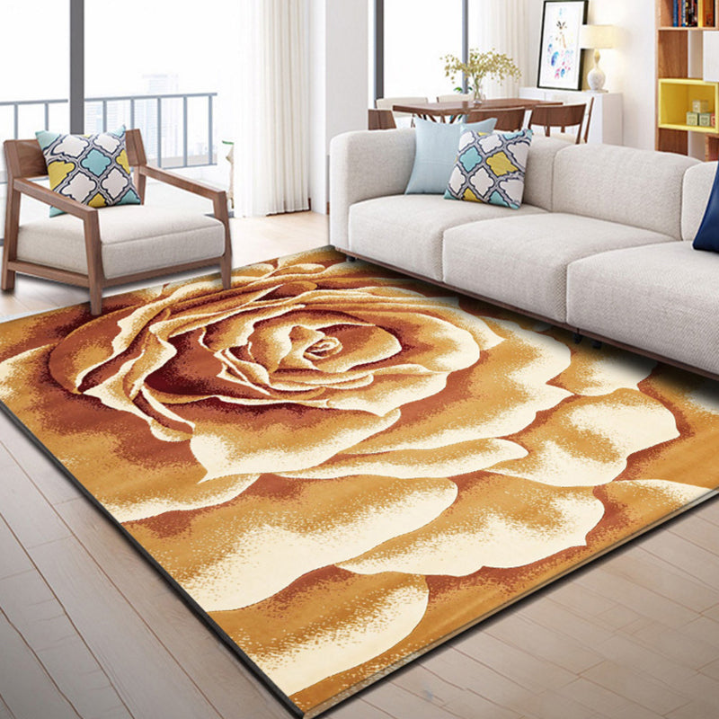 Vibrant Colorful Living Room Rug Non Slip Pet Friendly