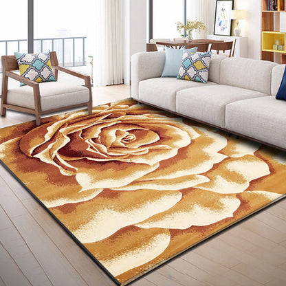 Vibrant Colorful Living Room Rug Non Slip Pet Friendly