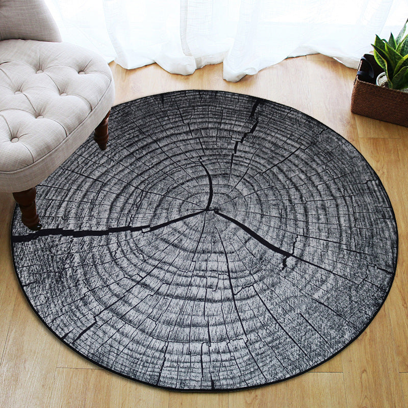 Colorful 3D Tree Print Non-Slip Living Room Carpet