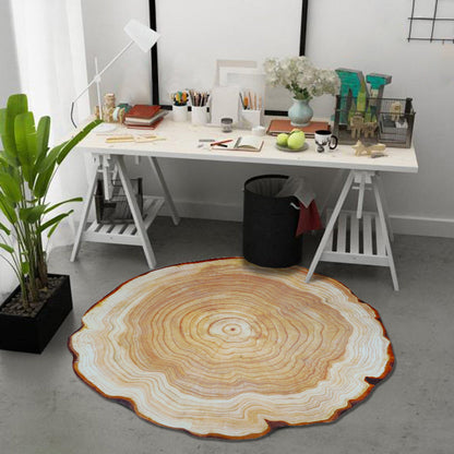 Colorful 3D Tree Print Non-Slip Living Room Carpet