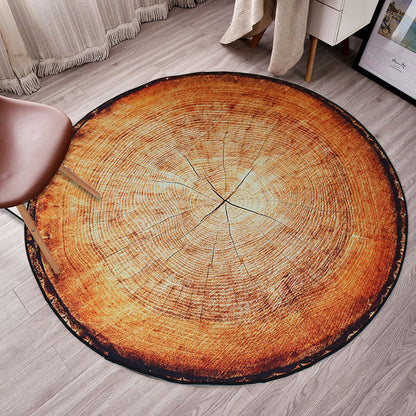 Colorful 3D Tree Print Non-Slip Living Room Carpet