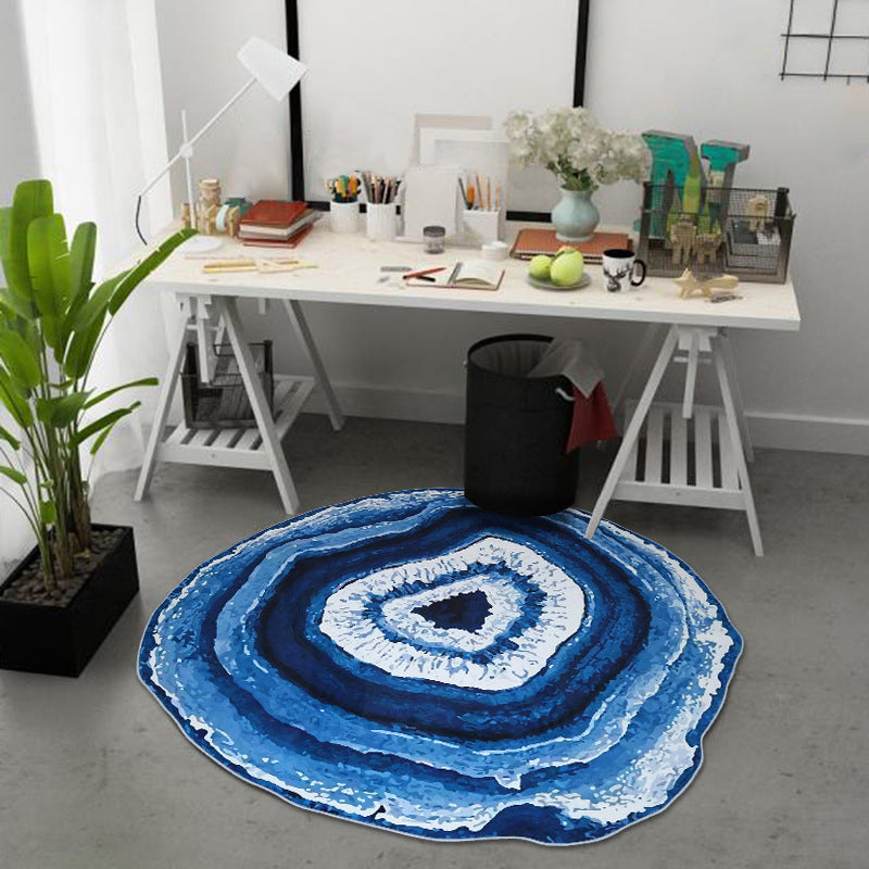 Colorful 3D Tree Print Non-Slip Living Room Carpet