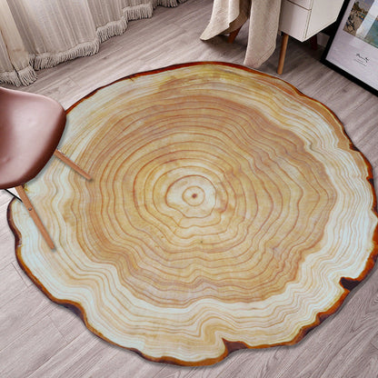 Colorful 3D Tree Print Non-Slip Living Room Carpet