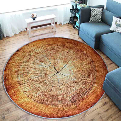 Colorful 3D Tree Print Non-Slip Living Room Carpet