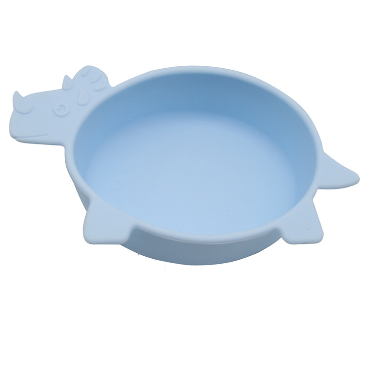Soft Silicone Baby Bowl - Fun Dinosaur Grip Bowl