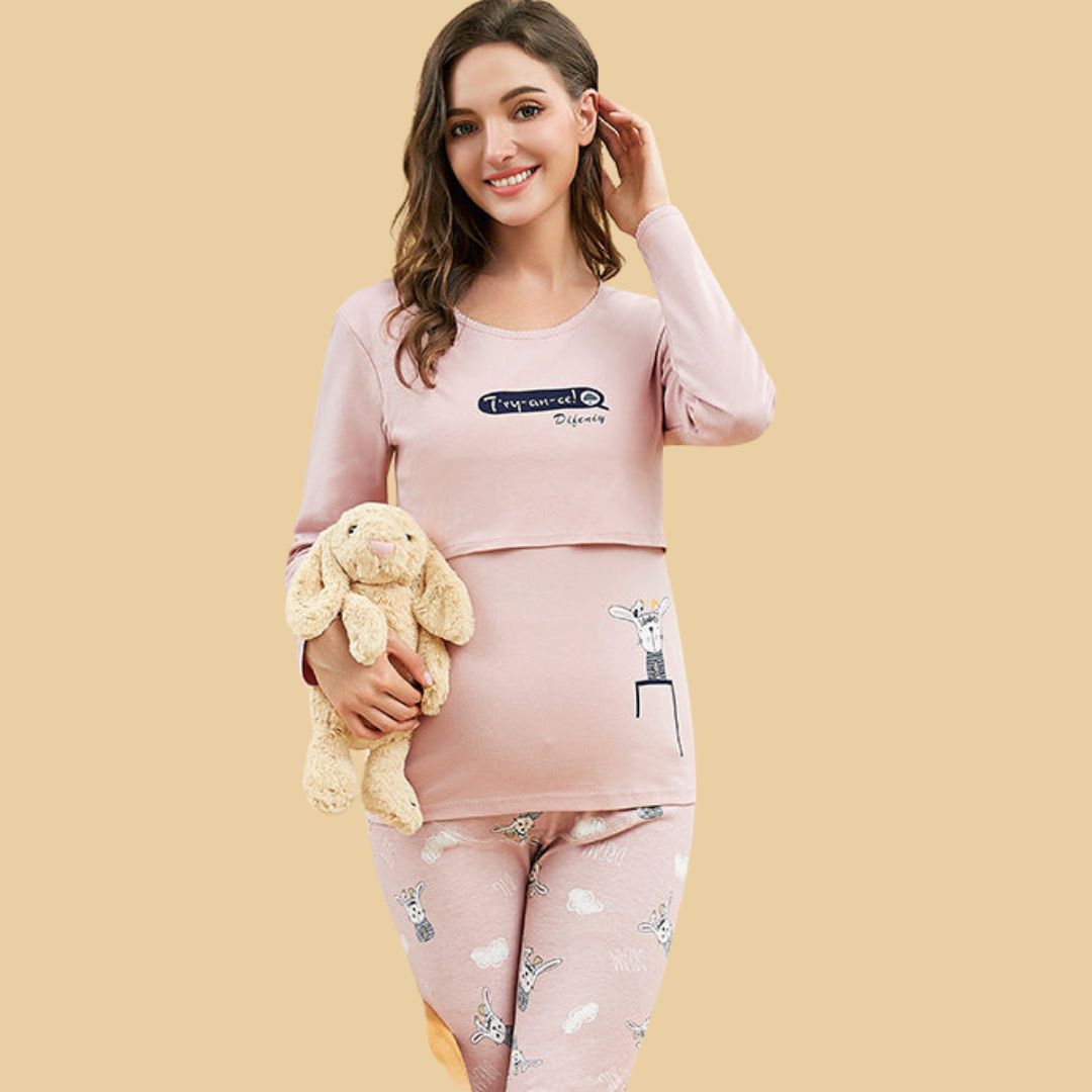 Cozy Maternity Dress for Lounging at Home