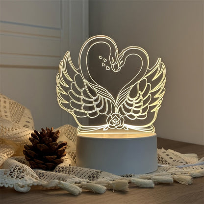 Colorful USB 3D Desk Lamp
