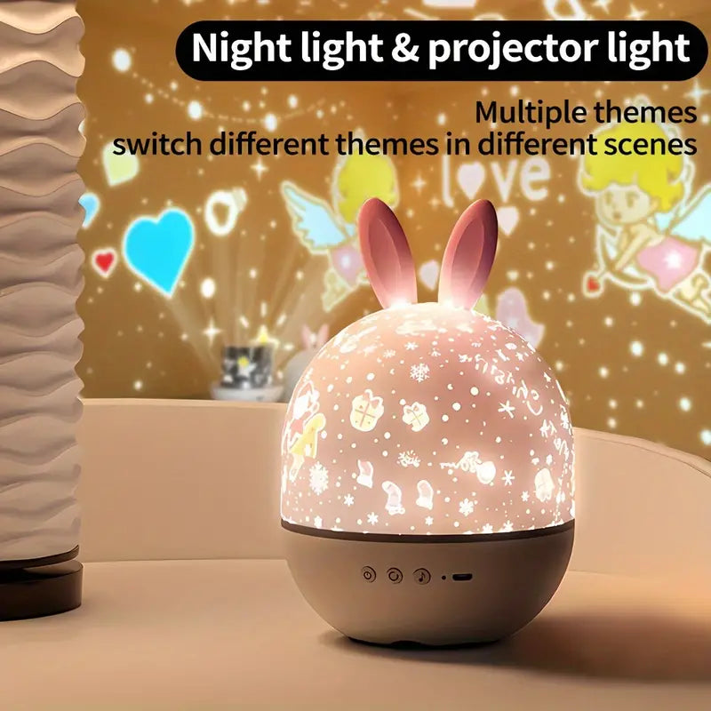 Befez | Cute Rabbit Night Light Star Projector