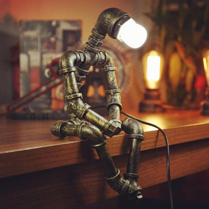 Fun Metal Robot Table Lamp
