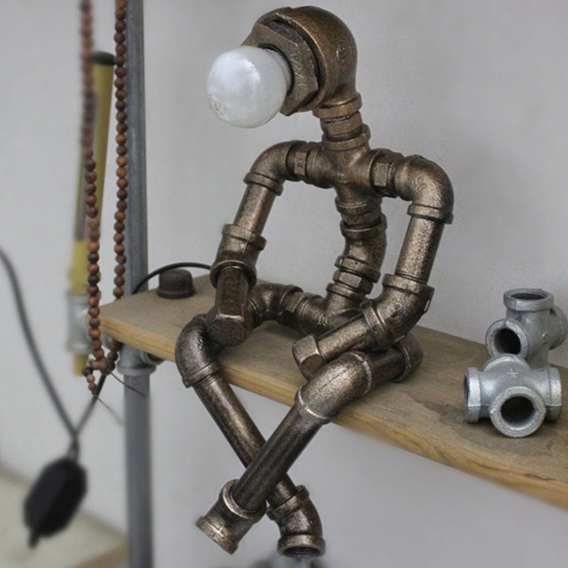 Fun Metal Robot Table Lamp