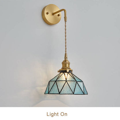Calming Ocean Wave Glass Wall Light