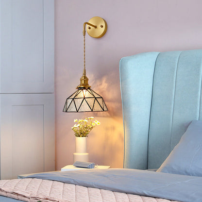 Calming Ocean Wave Glass Wall Light
