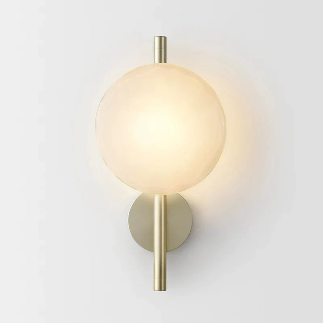 Sleek Glass Contemporary Wall Light