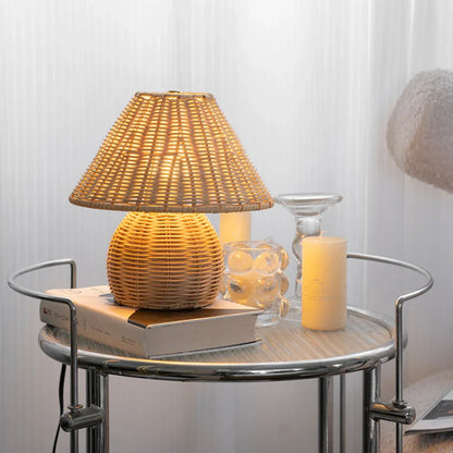 Stylish Woven Desk Lamp