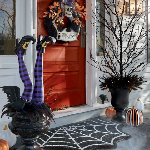 Spooky Witch Yard Stake Set, 2 Pack Halloween Decor