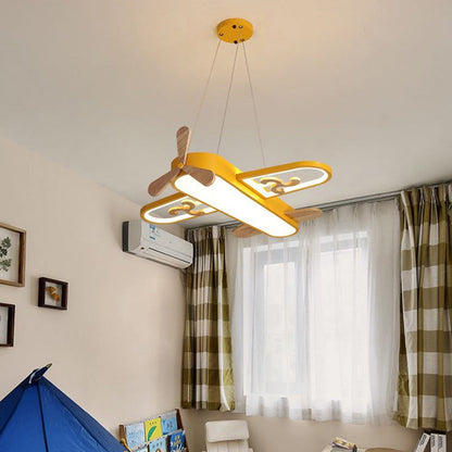 Colorful Kids Airplane Ceiling Light Fixture
