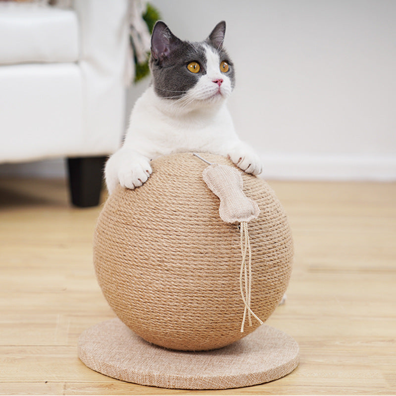 Cozy Cat Sisal Scratcher with Plush Bed - Befez