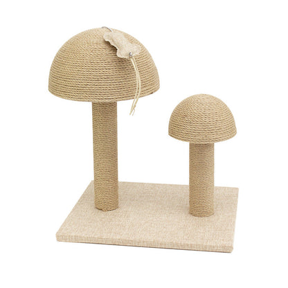 Cozy Cat Sisal Scratcher with Plush Bed