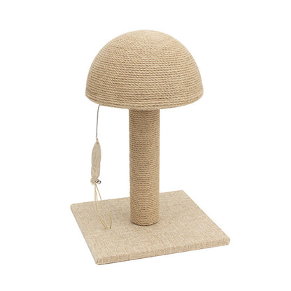 Cozy Cat Sisal Scratcher with Plush Bed