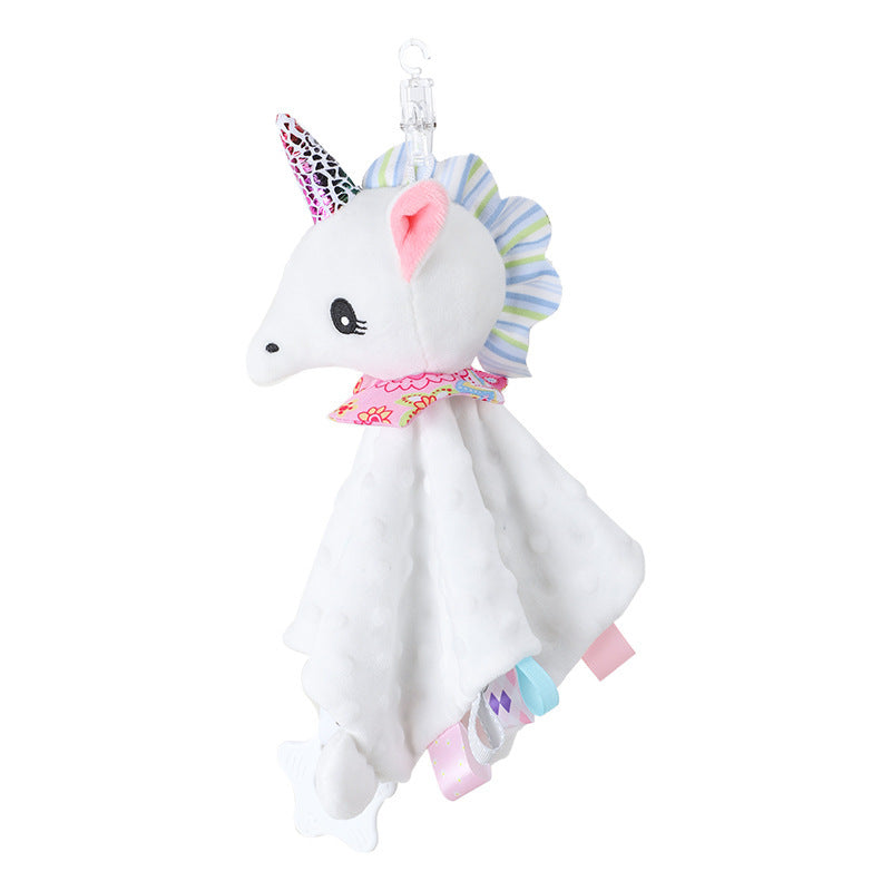 Soft Baby Toy Blanket with Rattle