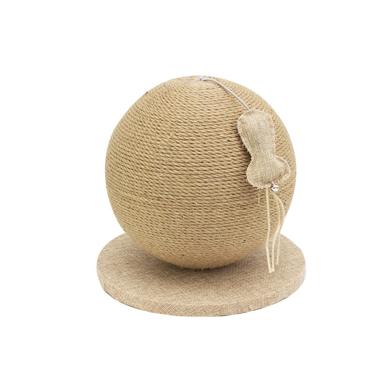 Cozy Cat Sisal Scratcher with Plush Bed