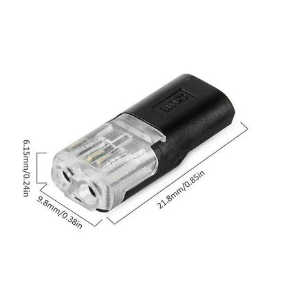 Secure Locking Double Wire Push Connectors