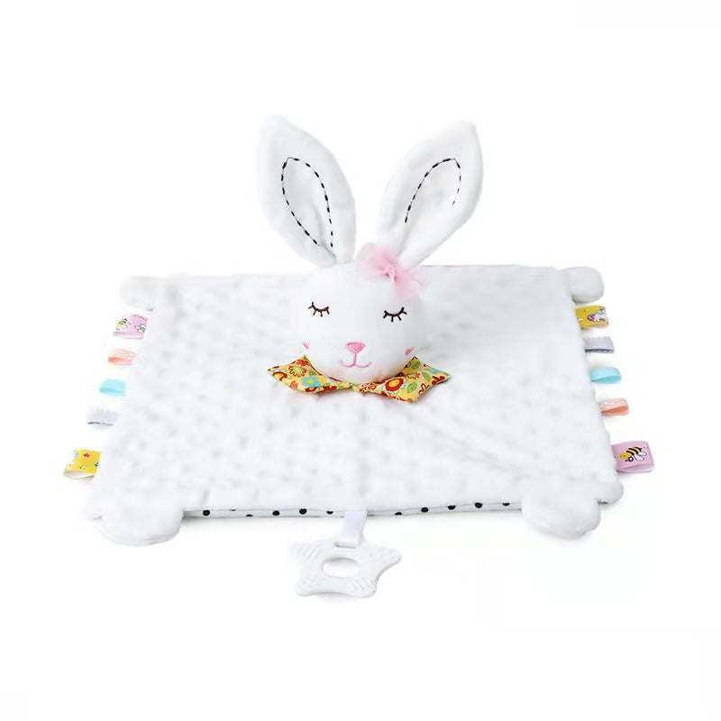 Soft Baby Toy Blanket with Rattle