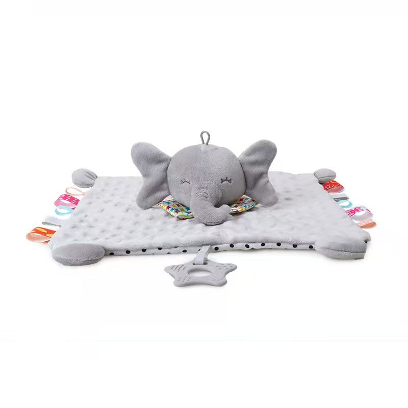 Soft Baby Toy Blanket with Rattle