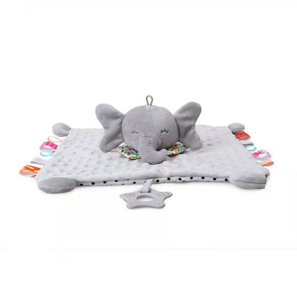 Soft Baby Toy Blanket with Rattle