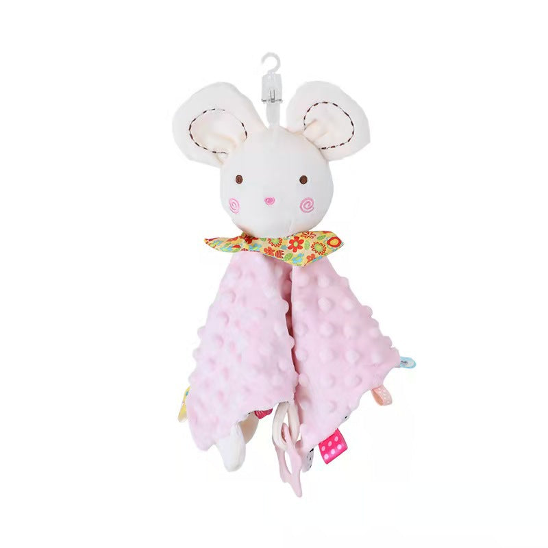 Soft Baby Toy Blanket with Rattle