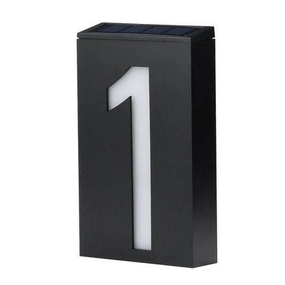 Befez Solar Powered House Number Sign