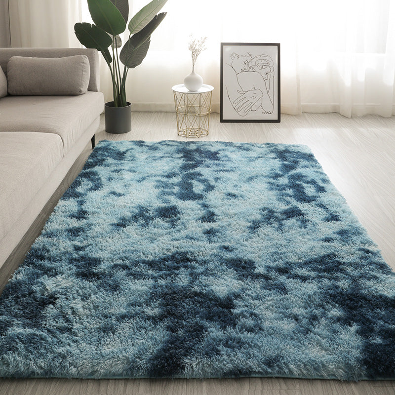 Soft Plush Living Room Area Rug Multicolor Non-Slip Carpet