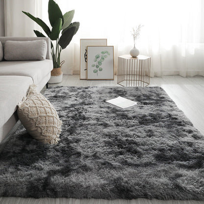 Soft Plush Living Room Area Rug Multicolor Non-Slip Carpet