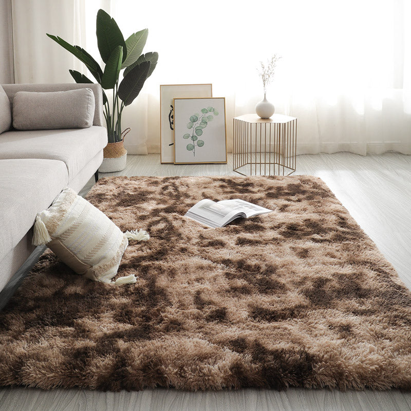 Soft Plush Living Room Area Rug Multicolor Non-Slip Carpet