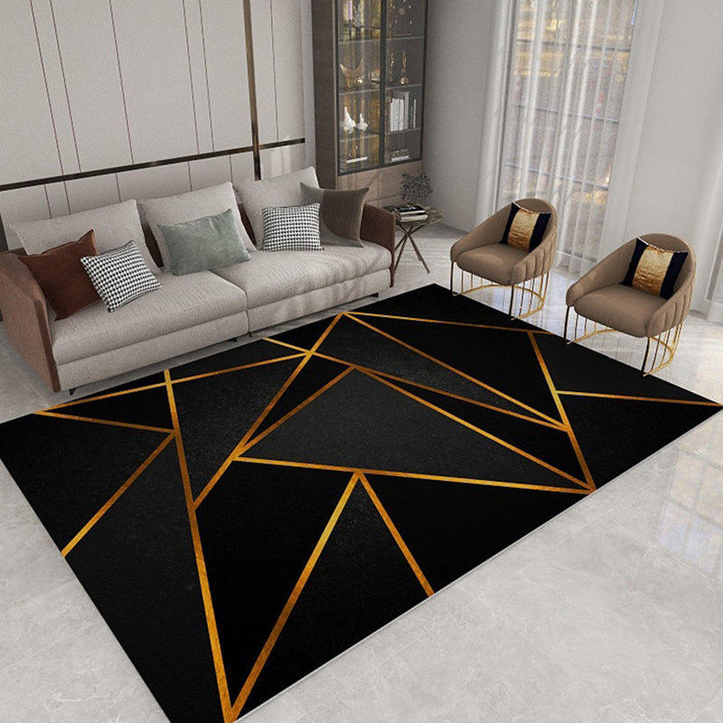 Stylish Geometric Pattern Rug Multicolor Polypropylene Indoor Rug