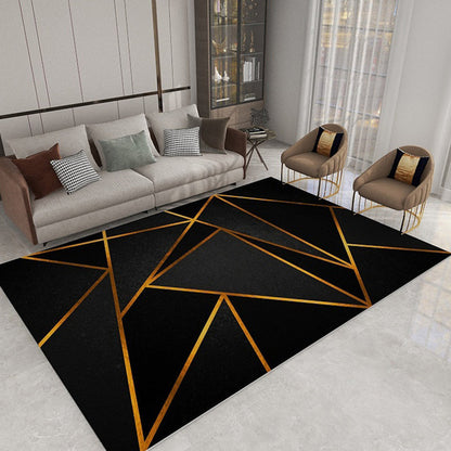 Stylish Geometric Pattern Rug Multicolor Polypropylene Indoor Rug