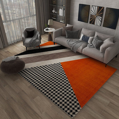 Stylish Geometric Pattern Rug Multicolor Polypropylene Indoor Rug - Befez