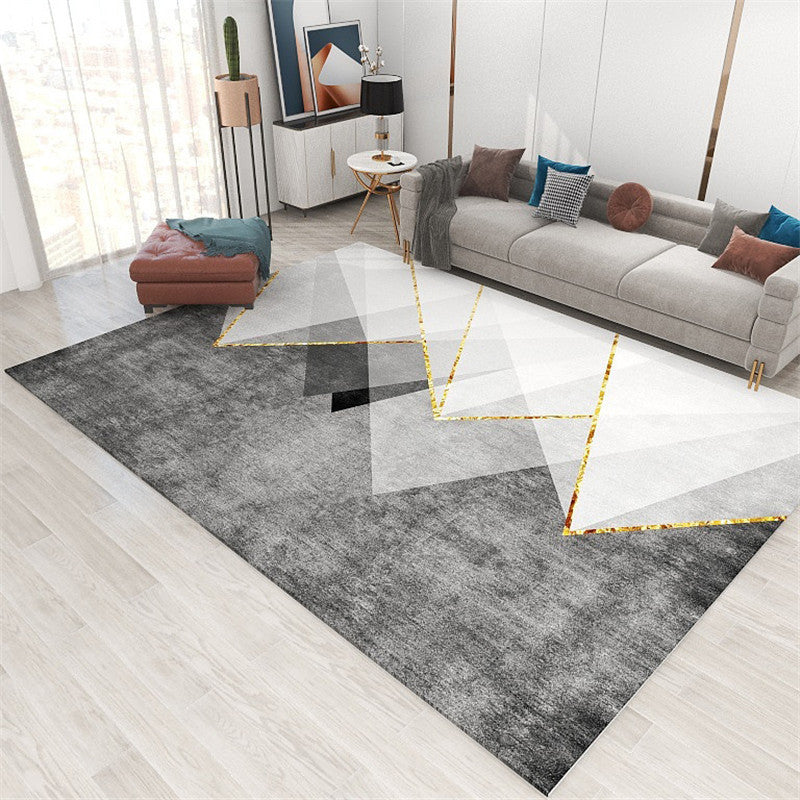 Stylish Geometric Pattern Rug Multicolor Polypropylene Indoor Rug