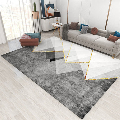 Stylish Geometric Pattern Rug Multicolor Polypropylene Indoor Rug
