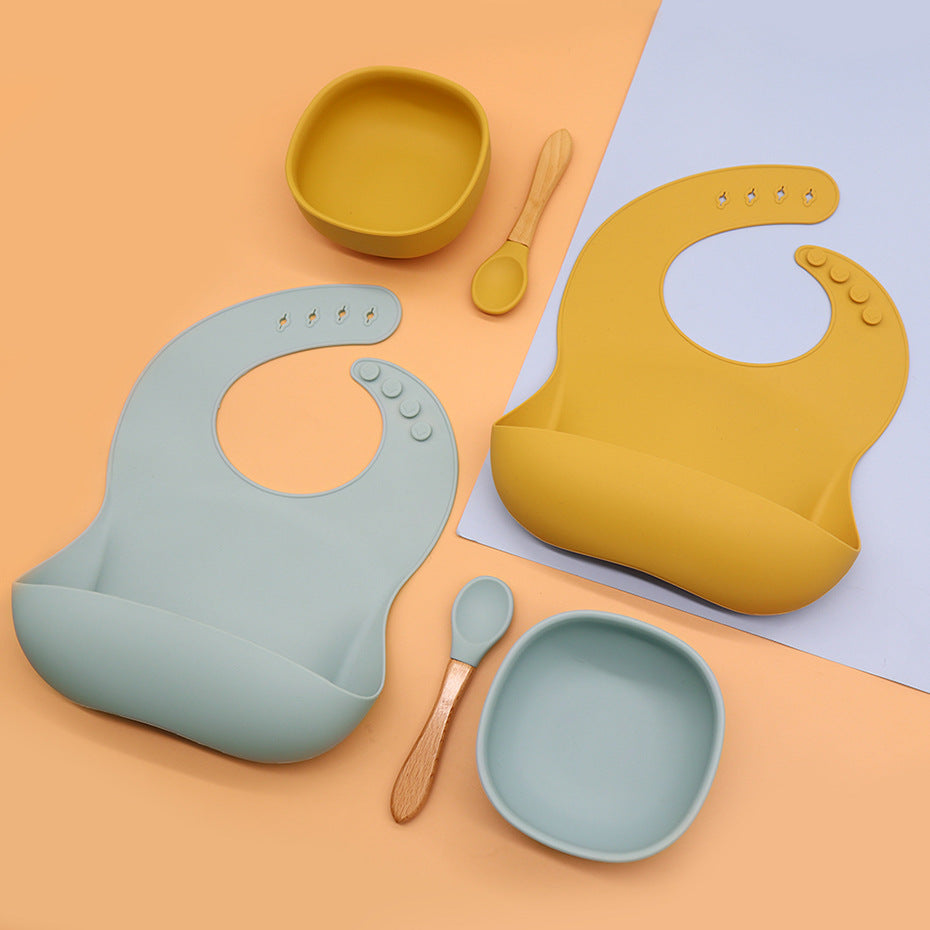 Soft Baby Silicone Feeding Set