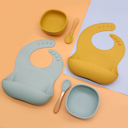 Soft Baby Silicone Feeding Set