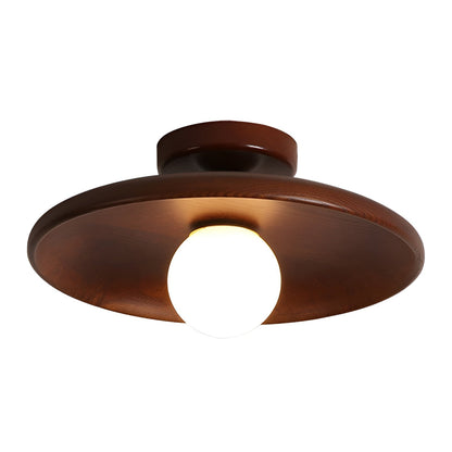 Rustic Wooden LED Pendant Light