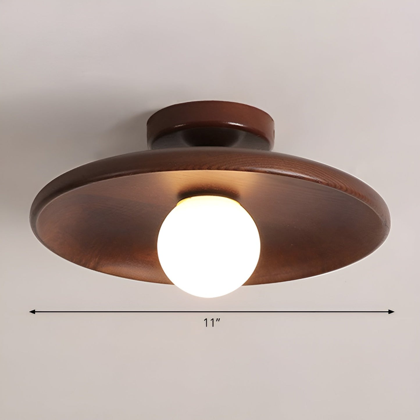 Rustic Wooden LED Pendant Light - Befez