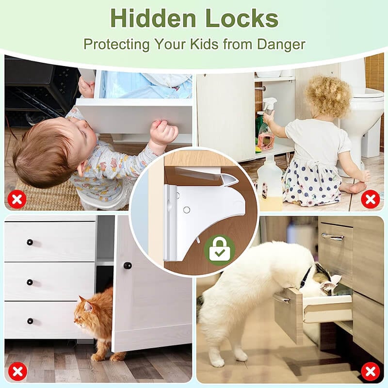 Baby Proof Magnetic Cabinet Locks