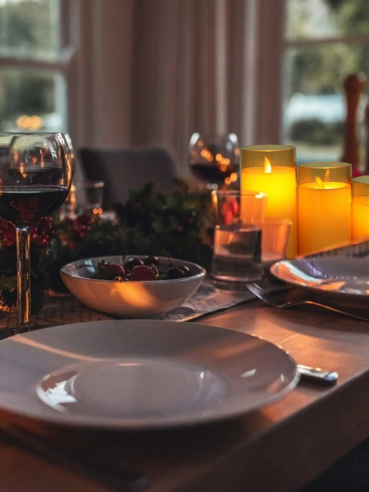Warm LED Candle Set for Home Ambiance