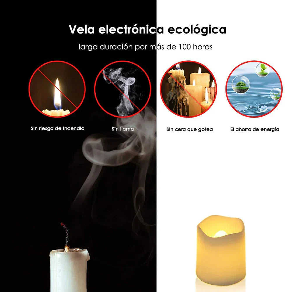Warm LED Candle Set for Home Ambiance