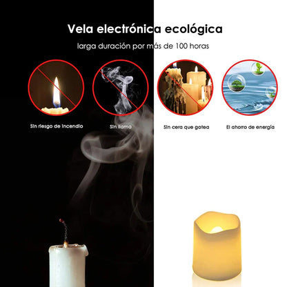 Warm LED Candle Set for Home Ambiance