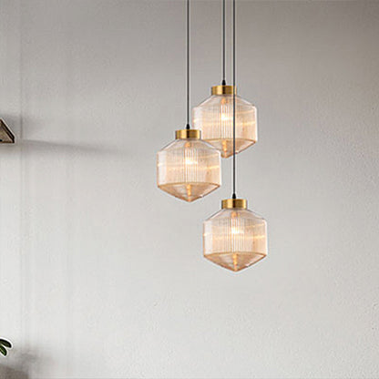 Stylish Glass Hanging Candle Lamp